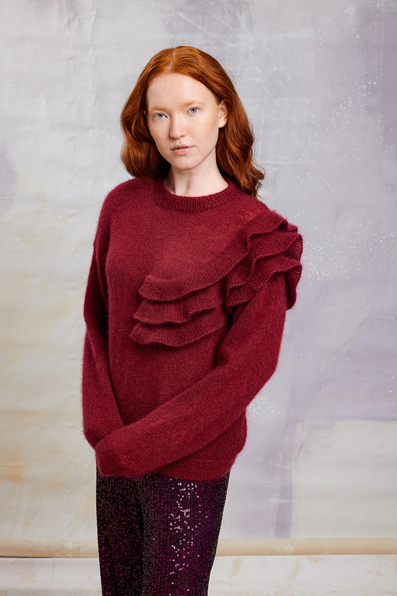 Pullover mit Volants