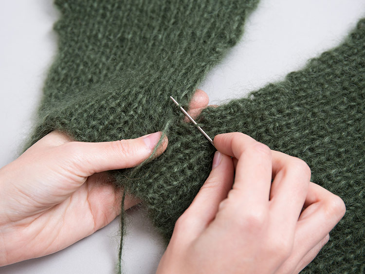 LANGYARNS Mohair Pullover Schritt 34 LANGYARNS Mohair Pullover Schritt 34