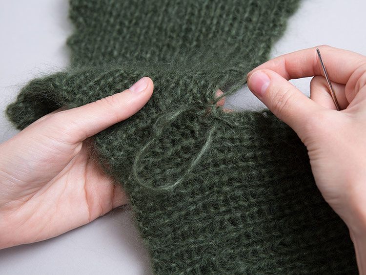 LANGYARNS Mohair Pullover Schritt 35 LANGYARNS Mohair Pullover Schritt 35