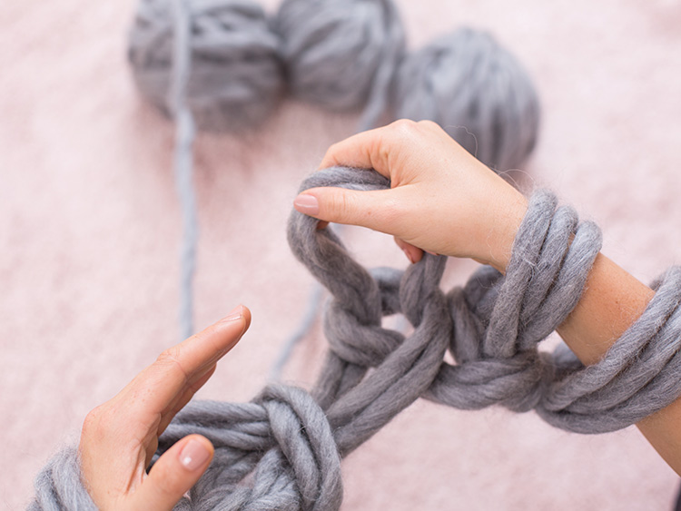 LANGYARNS XXL Decke SMILLA Schritt 10