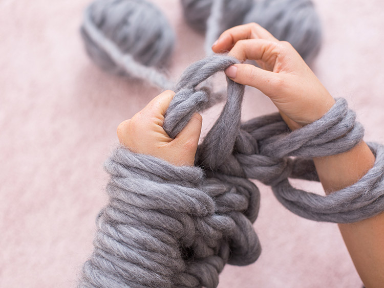 LANGYARNS XXL Decke SMILLA Schritt 11