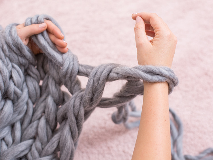 LANGYARNS XXL Decke SMILLA Schritt 14