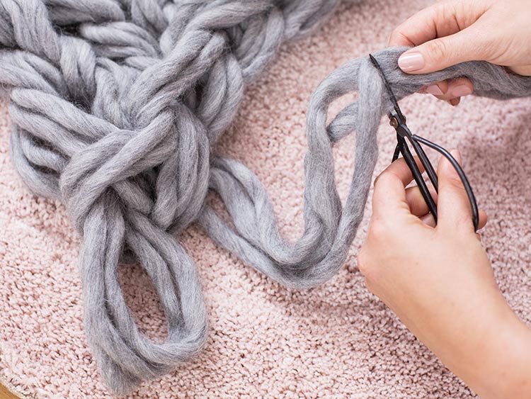 LANGYARNS XXL Decke SMILLA Schritt 22