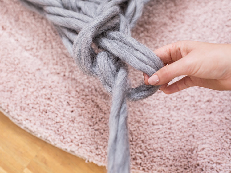 LANGYARNS XXL Decke SMILLA Schritt 23